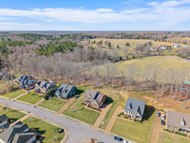 aerial view featuring a residential view