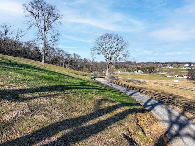 view of road