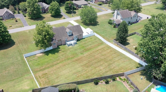 birds eye view of property featuring a residential view