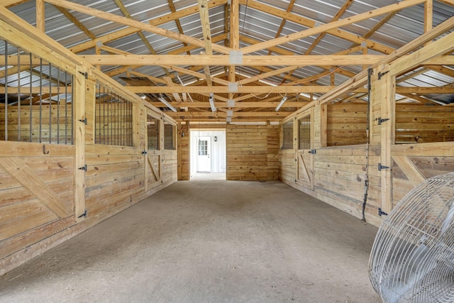 view of horse barn