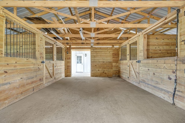 view of horse barn