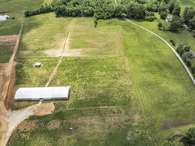 bird's eye view featuring a rural view