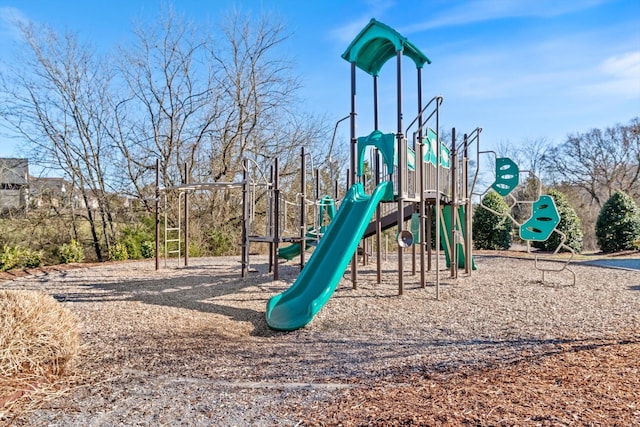 view of community jungle gym