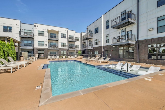 pool featuring a patio