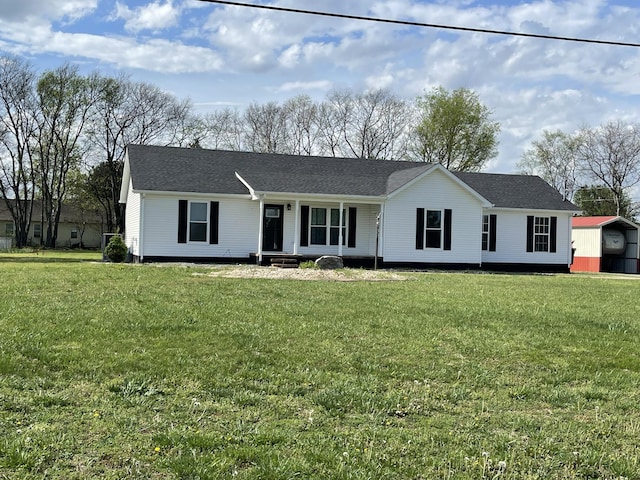 107 Sandy Rd, Unionville, TN 37180 - single story home with a front yard
