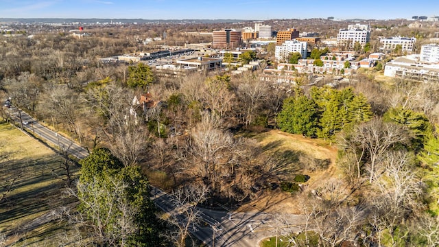 bird's eye view featuring a view of city