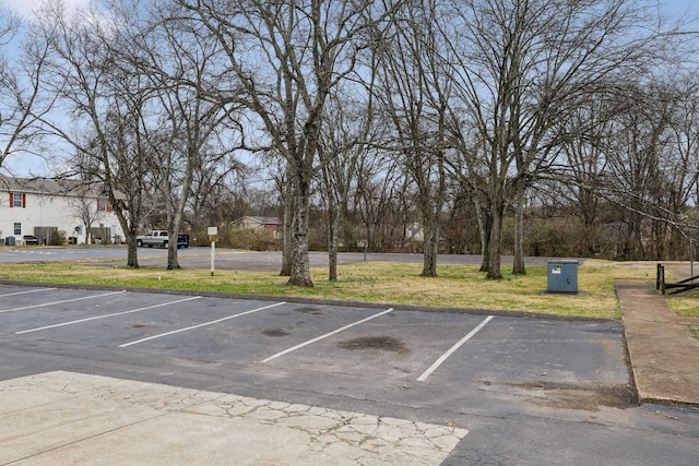 view of uncovered parking lot