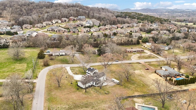 bird's eye view with a residential view