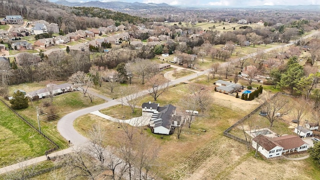 drone / aerial view featuring a residential view