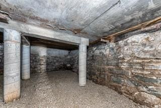 view of basement