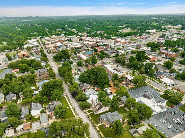 drone / aerial view with a residential view