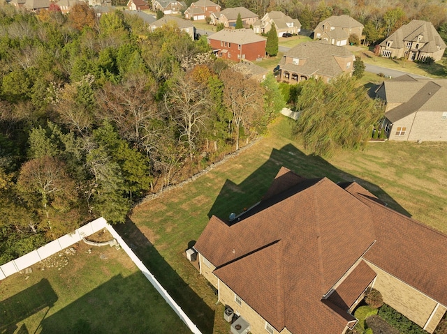 bird's eye view with a residential view