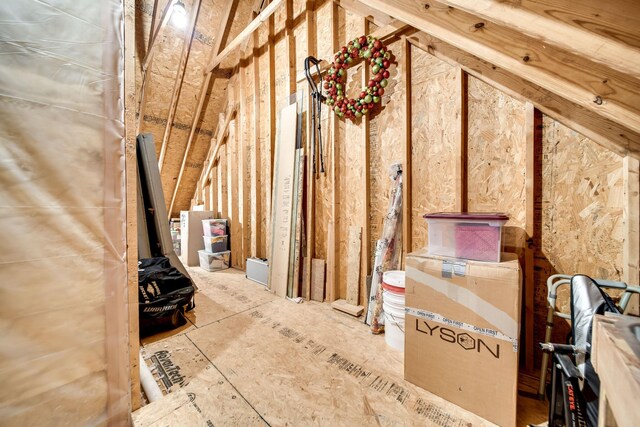 view of attic