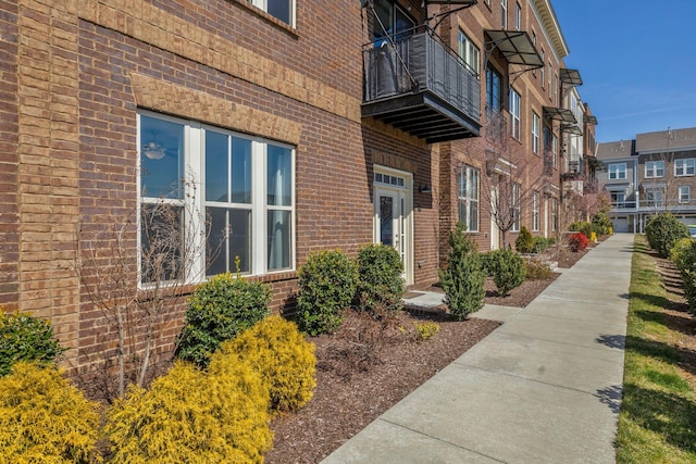 view of property with a residential view