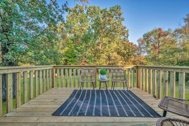 view of wooden terrace