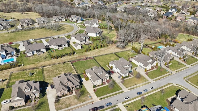 aerial view featuring a residential view