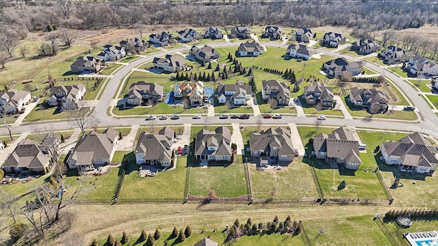 drone / aerial view featuring a residential view