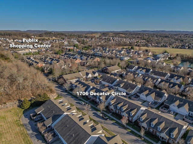 birds eye view of property featuring a residential view