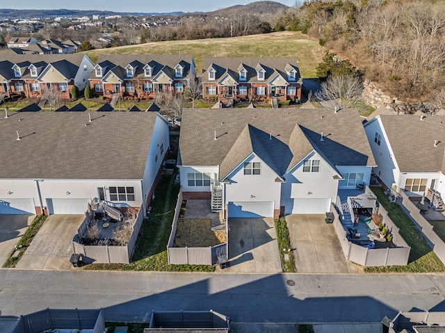 bird's eye view featuring a residential view