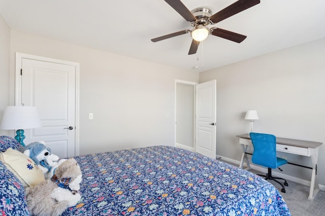 806 Warrington Ct, Gallatin, TN 37066 - bedroom featuring baseboards, carpet floors, and ceiling fan