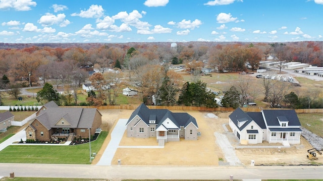 bird's eye view featuring a residential view