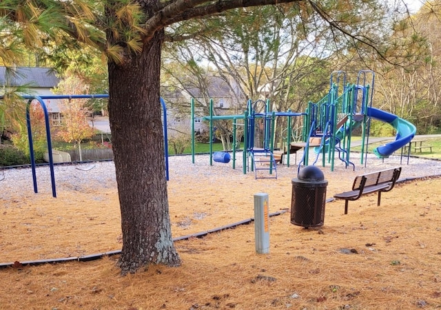 view of community jungle gym