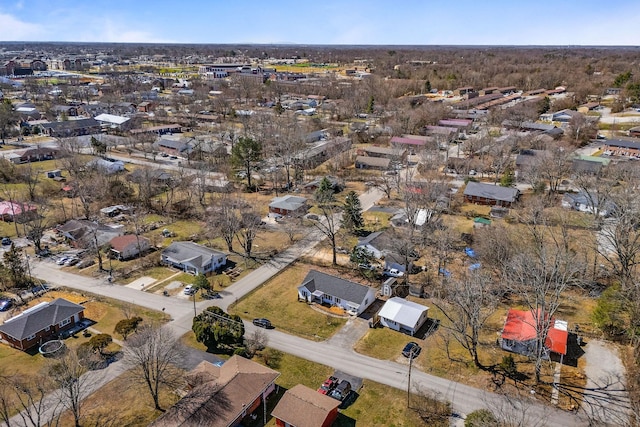 drone / aerial view featuring a residential view