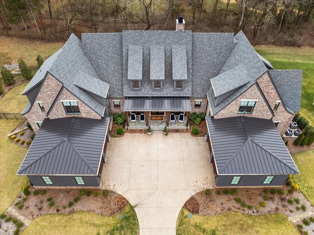 birds eye view of property