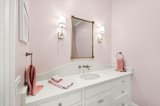 bathroom with vanity