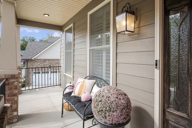 balcony featuring a sunroom