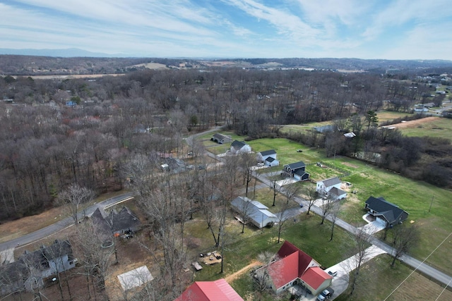 aerial view with a view of trees