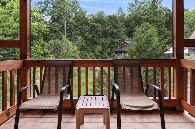 view of wooden terrace