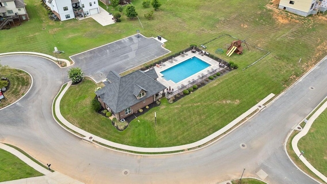 10628 Barrow Ln, Apison, TN 37302 - bird's eye view of a pool