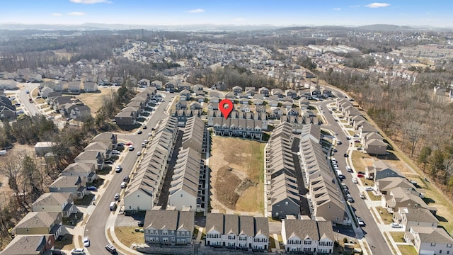 bird's eye view with a residential view