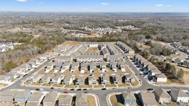 bird's eye view featuring a residential view