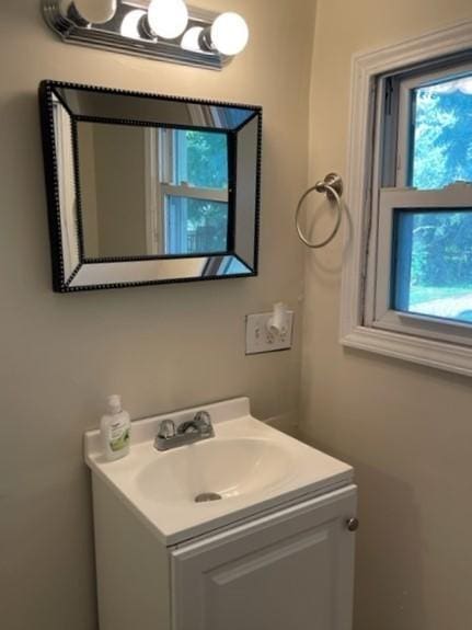 bathroom featuring vanity