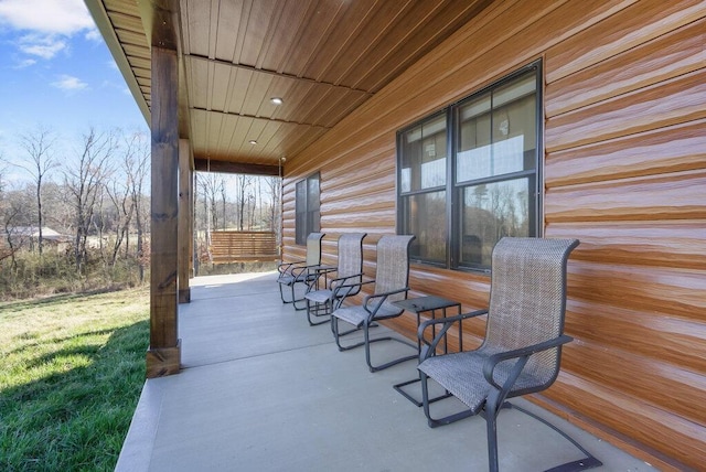 view of patio / terrace featuring a porch