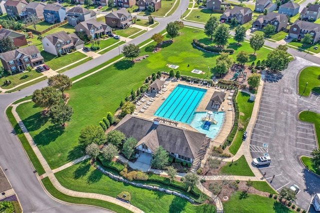 bird's eye view featuring a residential view