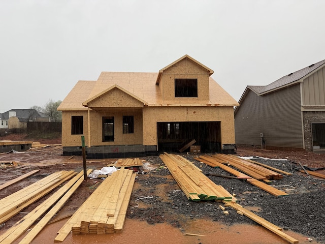 view of front facade with stucco siding