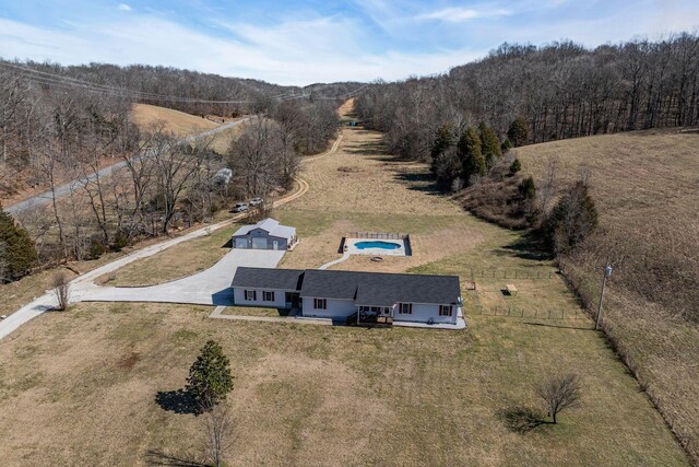 birds eye view of property