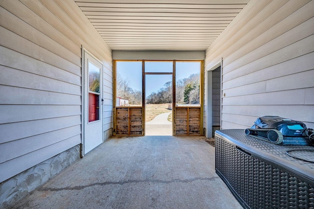 view of sunroom