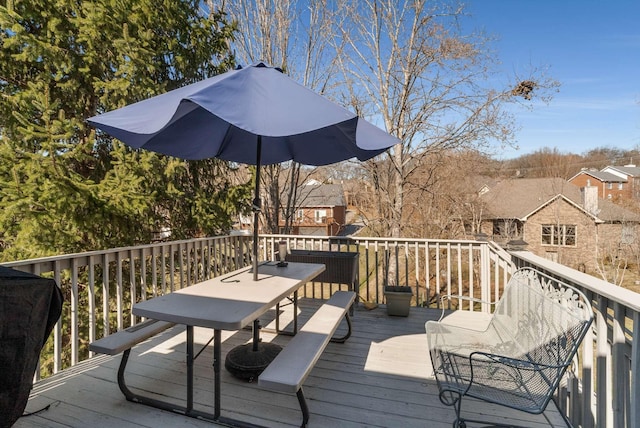 6545 Chessington Dr, Nashville, TN 37221 - wooden terrace featuring grilling area