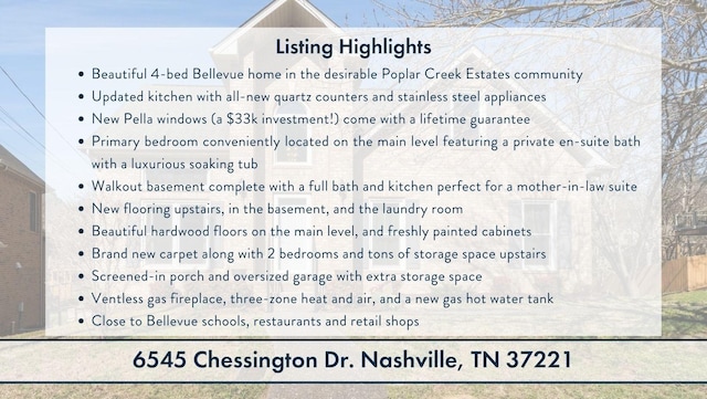 6545 Chessington Dr, Nashville, TN 37221 - miscellaneous document