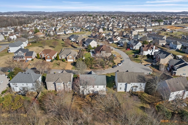 drone / aerial view featuring a residential view