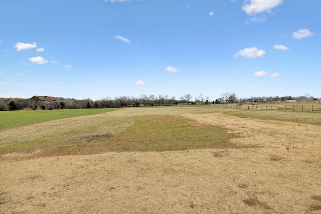 view of landscape featuring a rural view