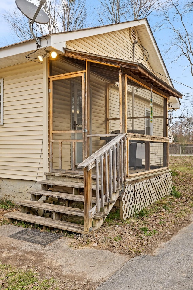 view of property entrance