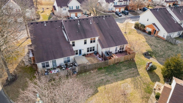 drone / aerial view featuring a residential view