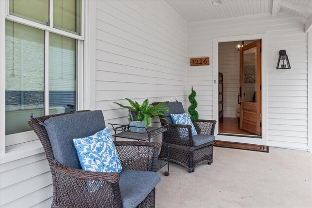 view of patio / terrace with covered porch