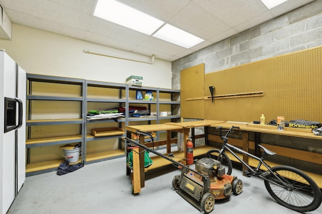 view of storage room