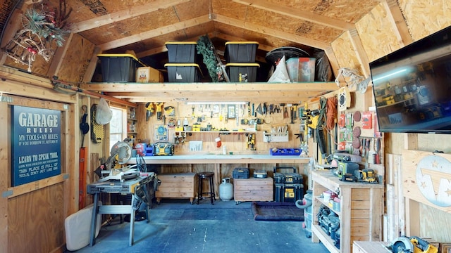 view of storage room